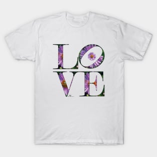 LOVE Letters September Birth Month Aster T-Shirt